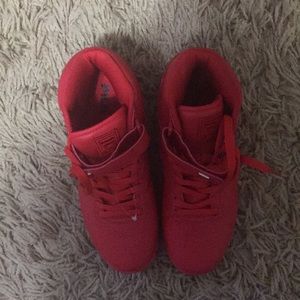 FILA red sneakers